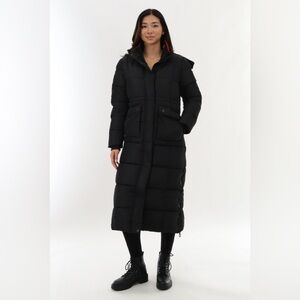 NWT Canada Weather Gear Long Black Quilted Coat Jacket Size XXL $400